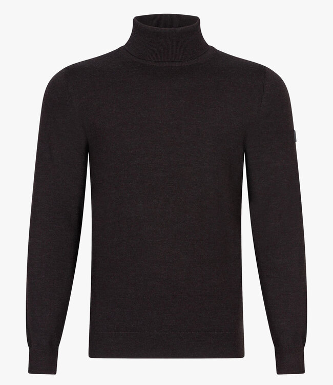 Cavallaro heren coltrui donkerbruin slim fit merino wol