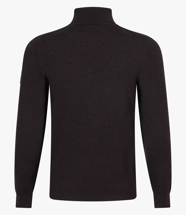 Cavallaro heren coltrui donkerbruin slim fit merino wol