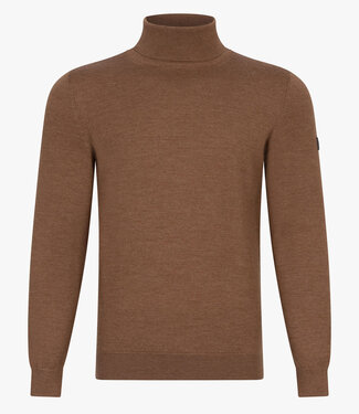 Cavallaro heren coltrui camel bruin slim fit merino wol