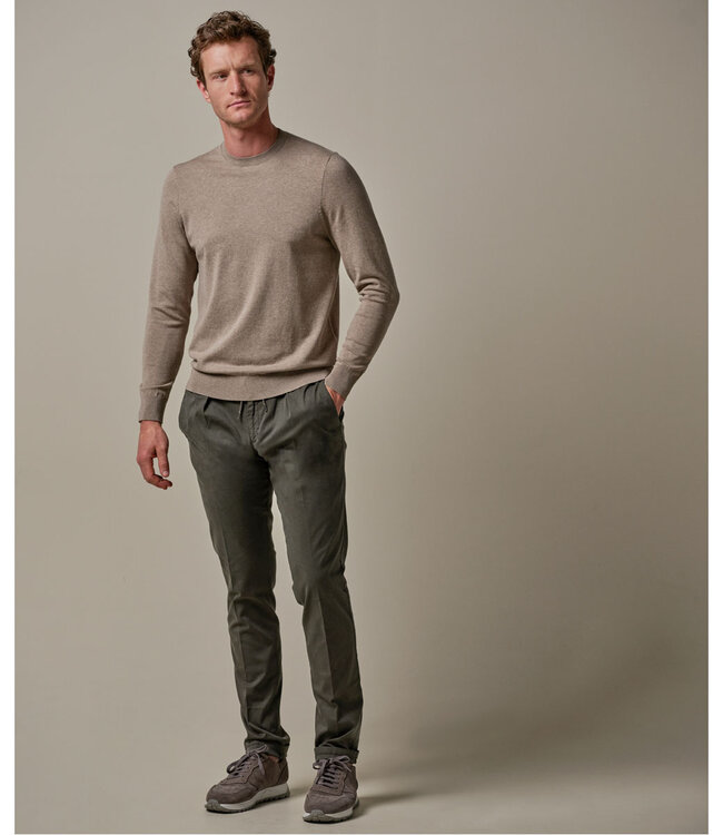 Profuomo PP2J00008C beige ronde hals trui