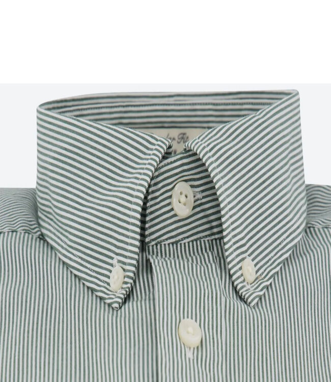 Gant 3000140 338 heren overhemd donkergroen-wit streepje lange mouw