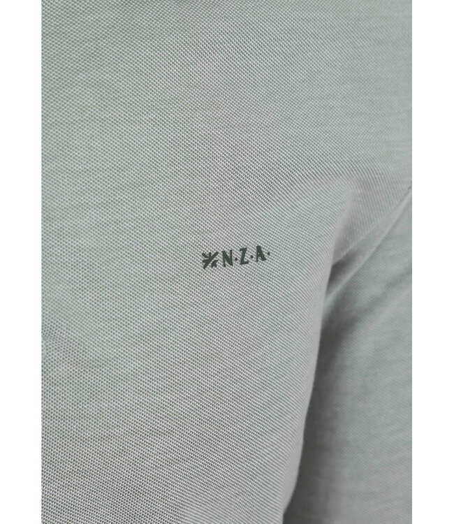 New Zealand Auckland 25GN206 1797 soft green melange polo lange mouw