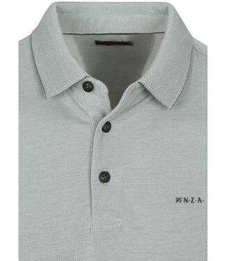 New Zealand Auckland soft green melange polo lange mouw