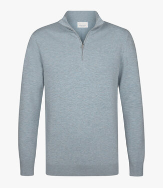 Profuomo PPXJ10008G blauw pullover zipper met ritsje