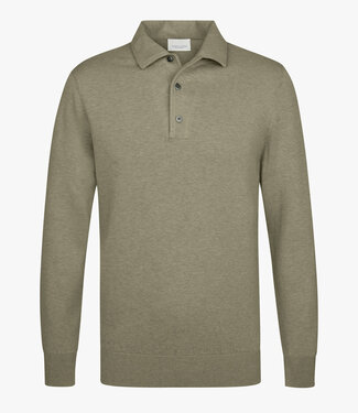 Profuomo PPXJ10005D green groen one piece polo lange mouw