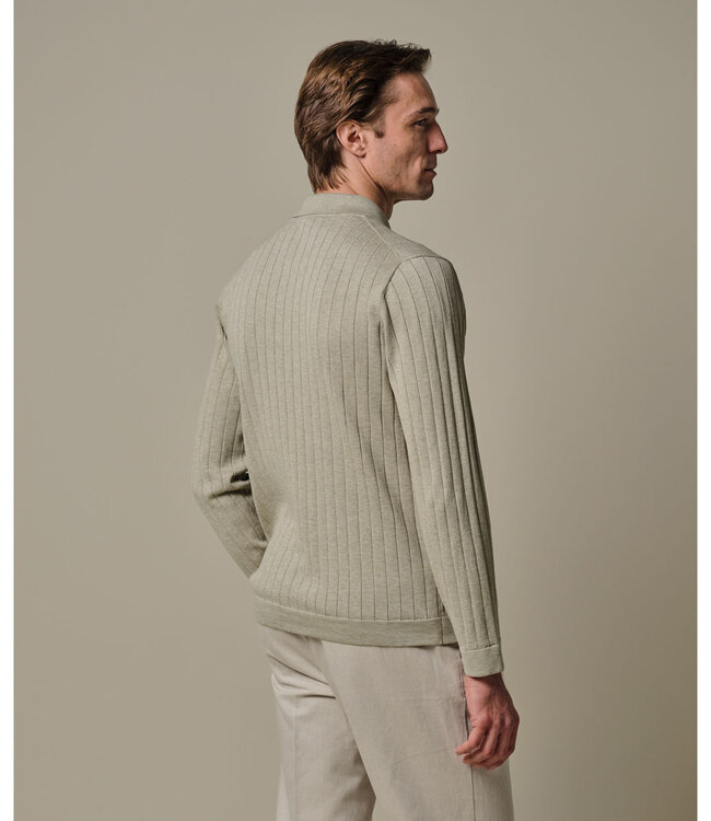 Profuomo PPXJ10021C beige lange mouw polo aero ease