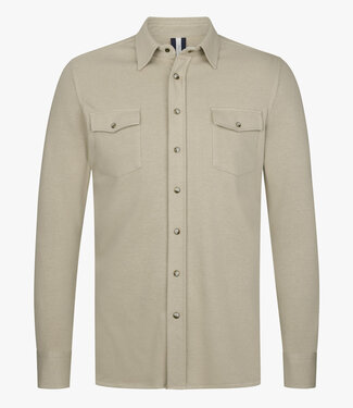Profuomo PPXF10001B overshirt beige met drukknopen