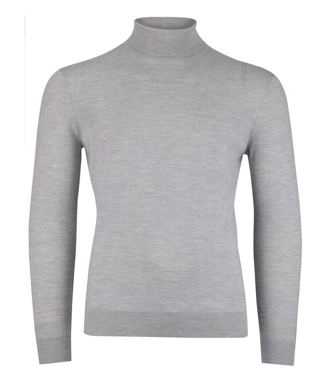 Thomas Maine heren lichtgrijs coltrui merino wol