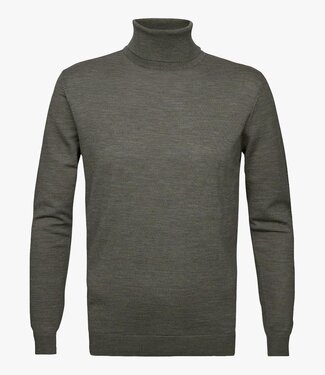 Profuomo heren mid green coltrui merino wol