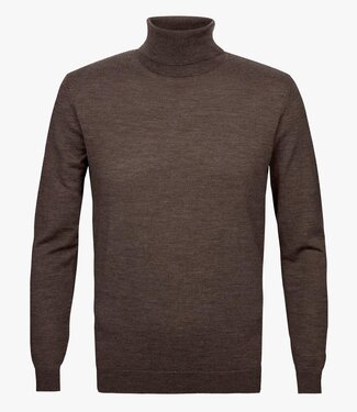 Profuomo heren taupe bruin coltrui merino wol