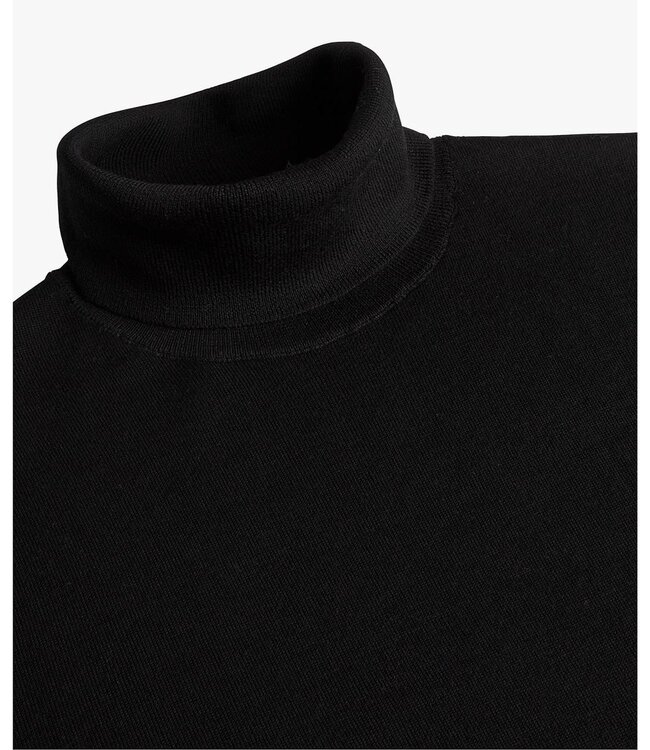 Profuomo heren zwart coltrui merino wol