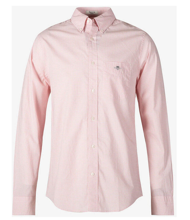 Gant 3000150-666 heren overhemd roze-wit ruitje button down