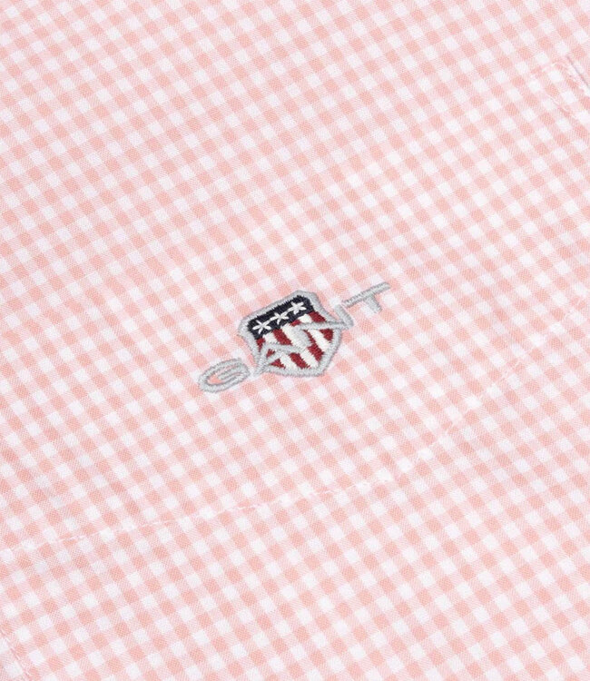 Gant 3000150-666 heren overhemd roze-wit ruitje button down