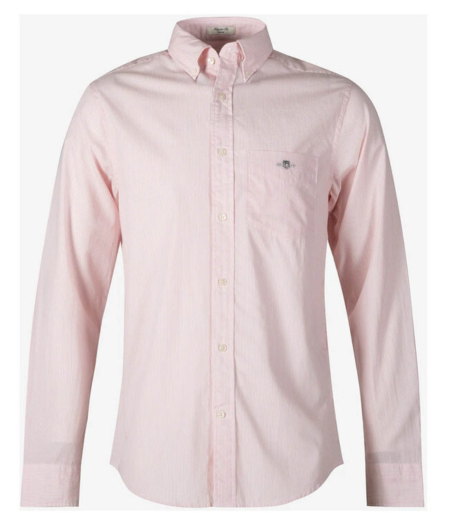Gant 3000140 666 heren overhemd roze-wit streepje