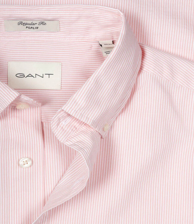 Gant 3000140 666 heren overhemd roze-wit streepje