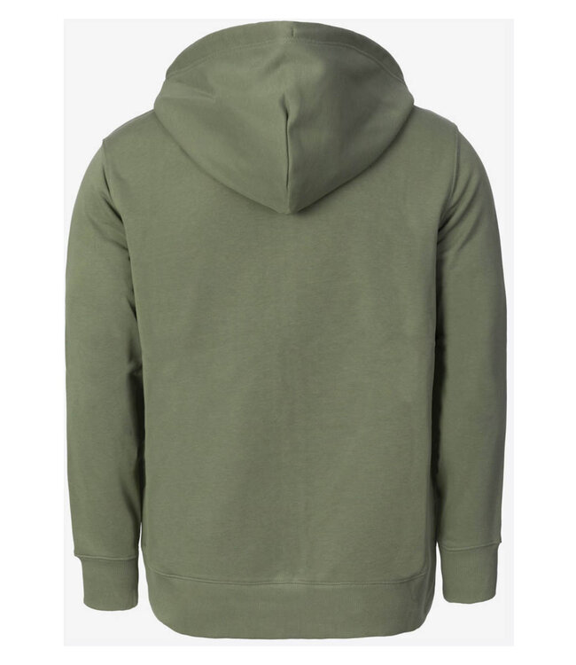 Gant 2007059 379 heren olijfgroen dry herb green sweat vest met rits en capuchon