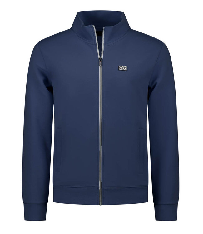 New Zealand Auckland 26BN302 2604 sweat vest shadow navy donkerblauw met rits en zakken