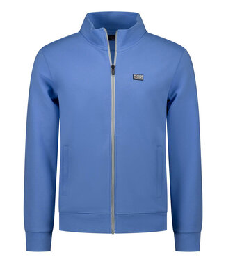 New Zealand Auckland sweat vest cool blue blauw met rits en zakken