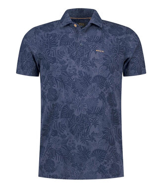 New Zealand Auckland Navy Sky speciale bloemenprint polo