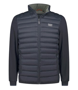New Zealand Auckland donkerblauw gewatteerde jas met rits en zakken