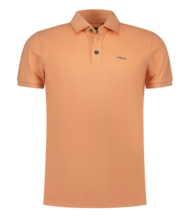 New Zealand Auckland 26CN150 1508 polo spring orange oranje met gekleurde knopen