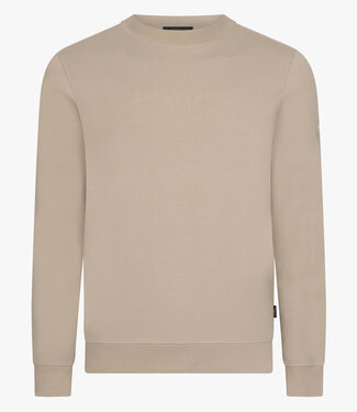 Cavallaro Murano heren sweater ronde hals light taupe