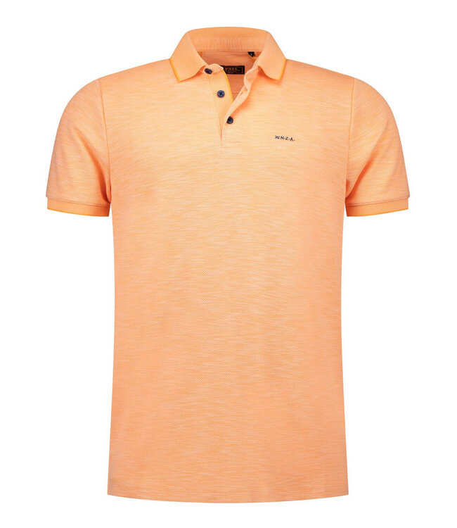 New Zealand Auckland 26CN151 1314 polo koningsdag oranje structuur fresh mandarine short sleeve