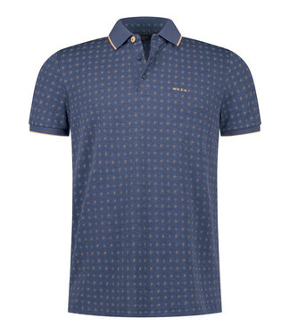 New Zealand Auckland navy sky donkerblauw grafische print polo