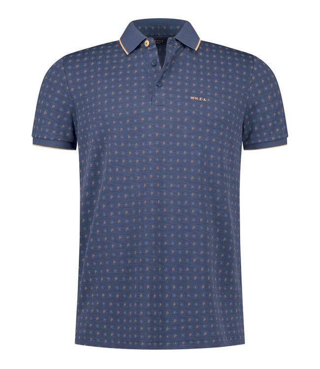 New Zealand Auckland 26CN105 2616 polo navy sky donkerblauw grafische print