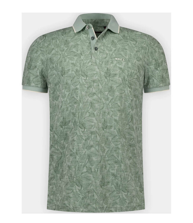New Zealand Auckland 26CN112 1757 polo mist green groen speciale grafische print