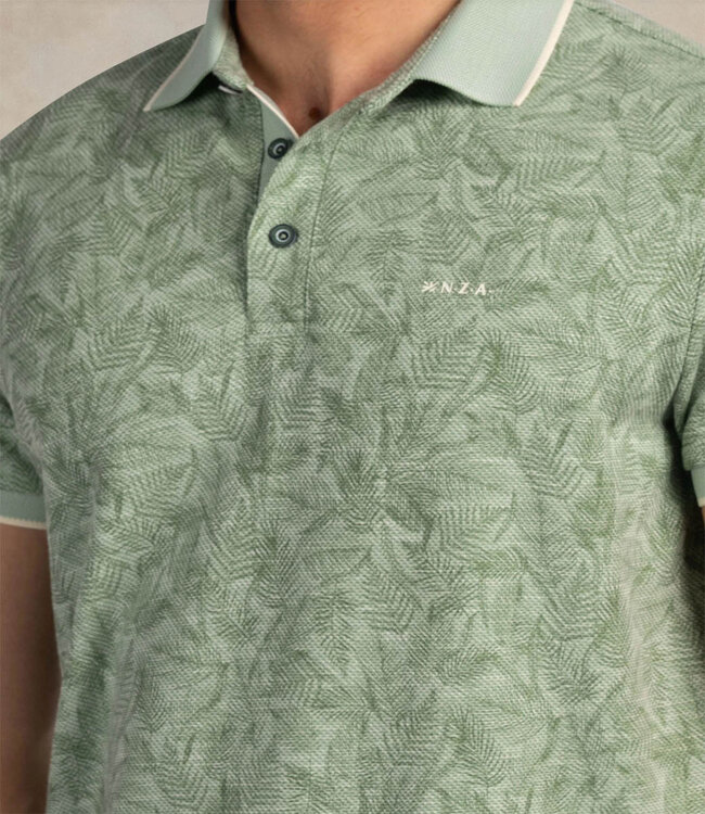 New Zealand Auckland 26CN112 1757 polo mist green groen speciale grafische print