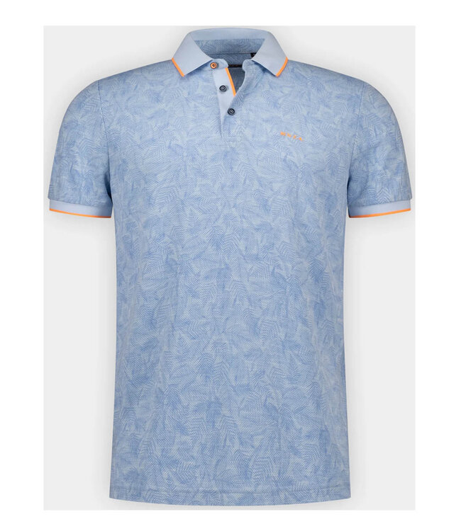 New Zealand Auckland 26CN112 2633 polo sky blue lichtblauw speciale grafische print