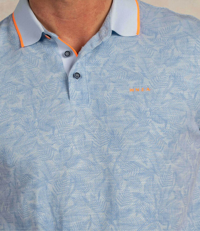 New Zealand Auckland 26CN112 2633 polo sky blue lichtblauw speciale grafische print