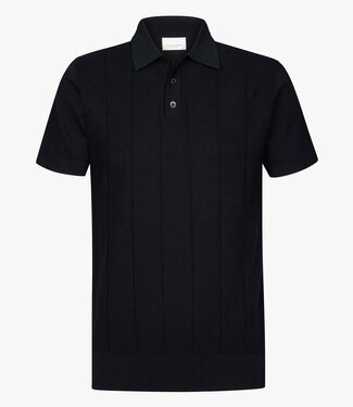 Profuomo PPXD10030A donkerblauw korte mouw navy polo aero ease