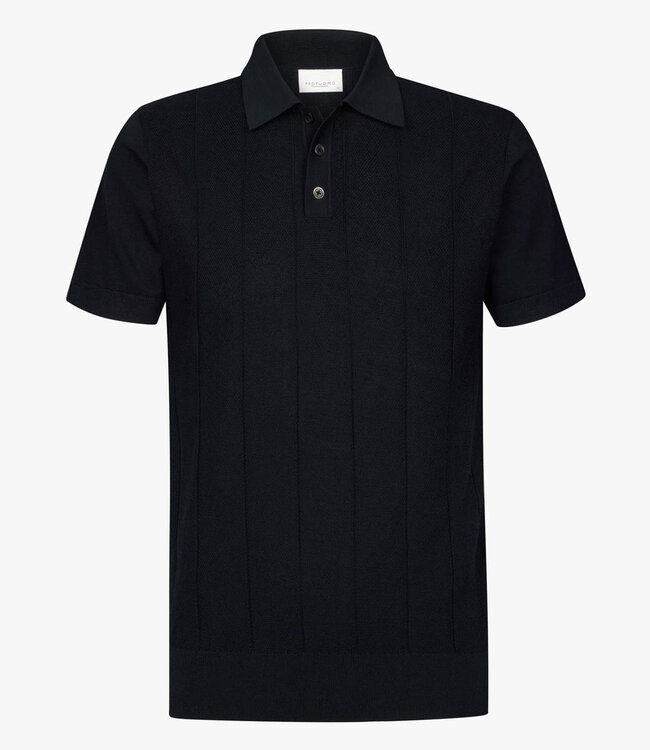 Profuomo PPXD10030A donkerblauw korte mouw navy polo aero ease