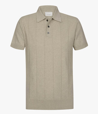 Cavallaro PPXD10030E beige korte mouw polo aero ease