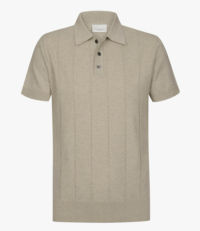 Profuomo PPXD10030E beige korte mouw polo aero ease