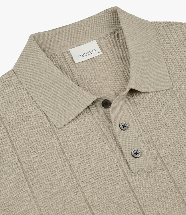 Profuomo PPXD10030E beige korte mouw polo aero ease