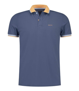 New Zealand Auckland polo donkerblauw navy sky met oranje boord