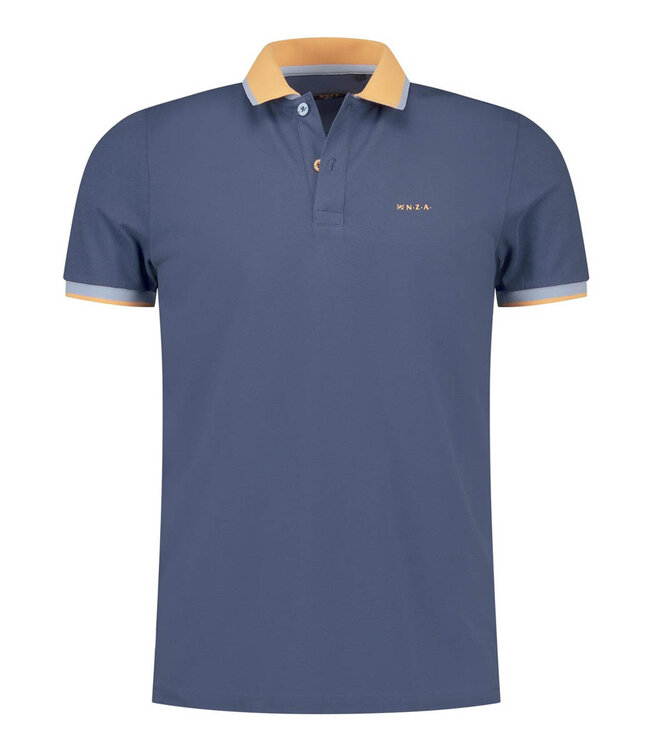 New Zealand Auckland 26CN131 2616 polo donkerblauw navy sky donkerblauw met oranje boord