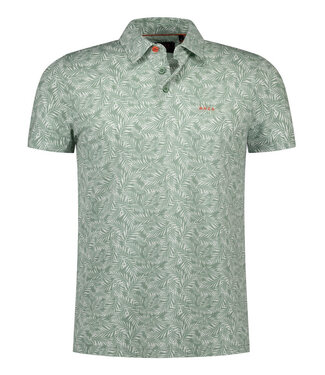 New Zealand Auckland polo mist green groen speciale blaadjes print