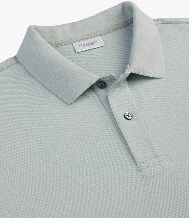 Profuomo PPXD10019J heren polo mintgroen mint 100% pique katoen
