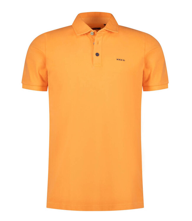 New Zealand Auckland 26CN150 1314 polo fresh mandarine oranje met gekleurde knopen
