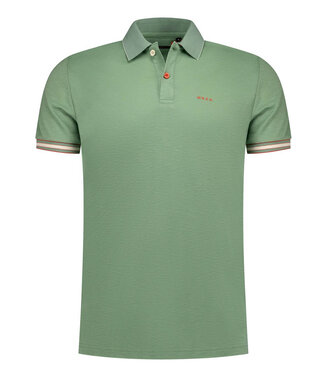 New Zealand Auckland 26CN122 1757 polo olijfgroen structuur mist green