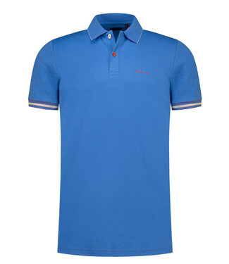 New Zealand Auckland 26CN122 2602 polo kobaltblauw structuur sailing blue