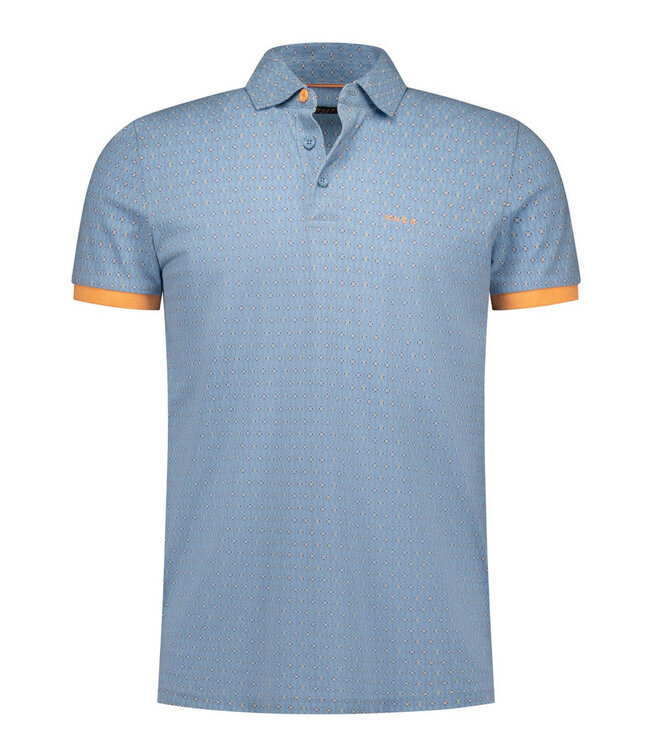 New Zealand Auckland 26CN108 2633 polo sky blue lichtblauw grafische print