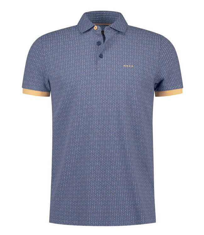 New Zealand Auckland 26CN108 2616 polo navy sky donkerblauw grafische print