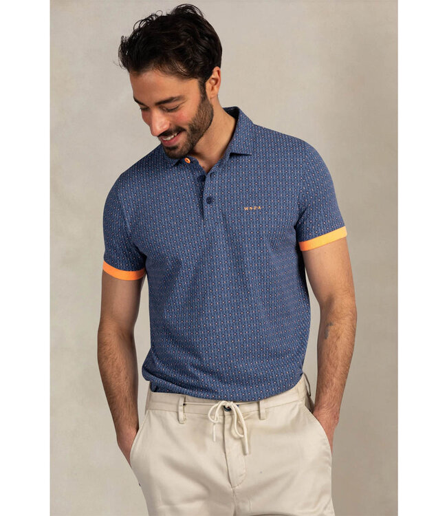 New Zealand Auckland 26CN108 2616 polo navy sky donkerblauw grafische print