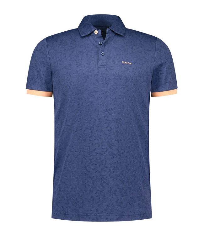 New Zealand Auckland 26CN110 2616 polo navy sky donkerblauw grafische bloemenprint