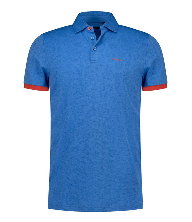 New Zealand Auckland 26CN110 2602 polo sailing blue kobaltblauw grafische bloemenprint